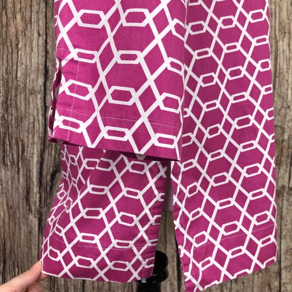 Brooks Brothers Pink Geometric Tunic Top Sz S - Picture 6 of 8
